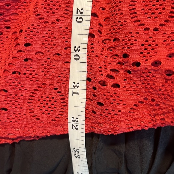 Roxy Red Crochet Swim Coverup with Open Back - Picture 8 of 9